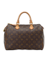 Speedy 30, &pound;850, Handbags, Brown, Canvas, Back view